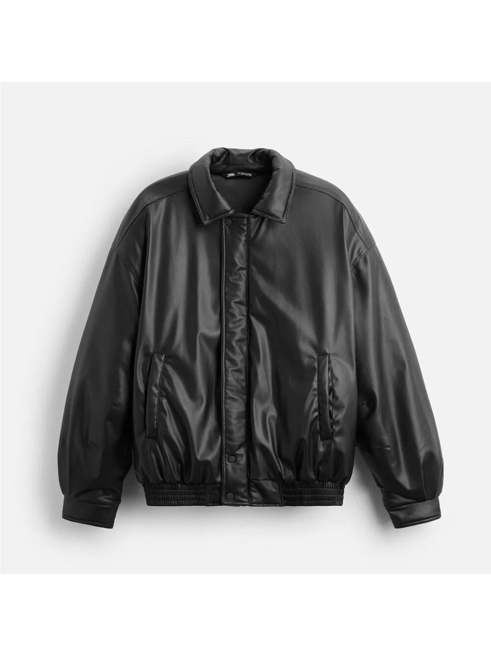 Zara Padded Faux Leather Men’s Bomber Jacket